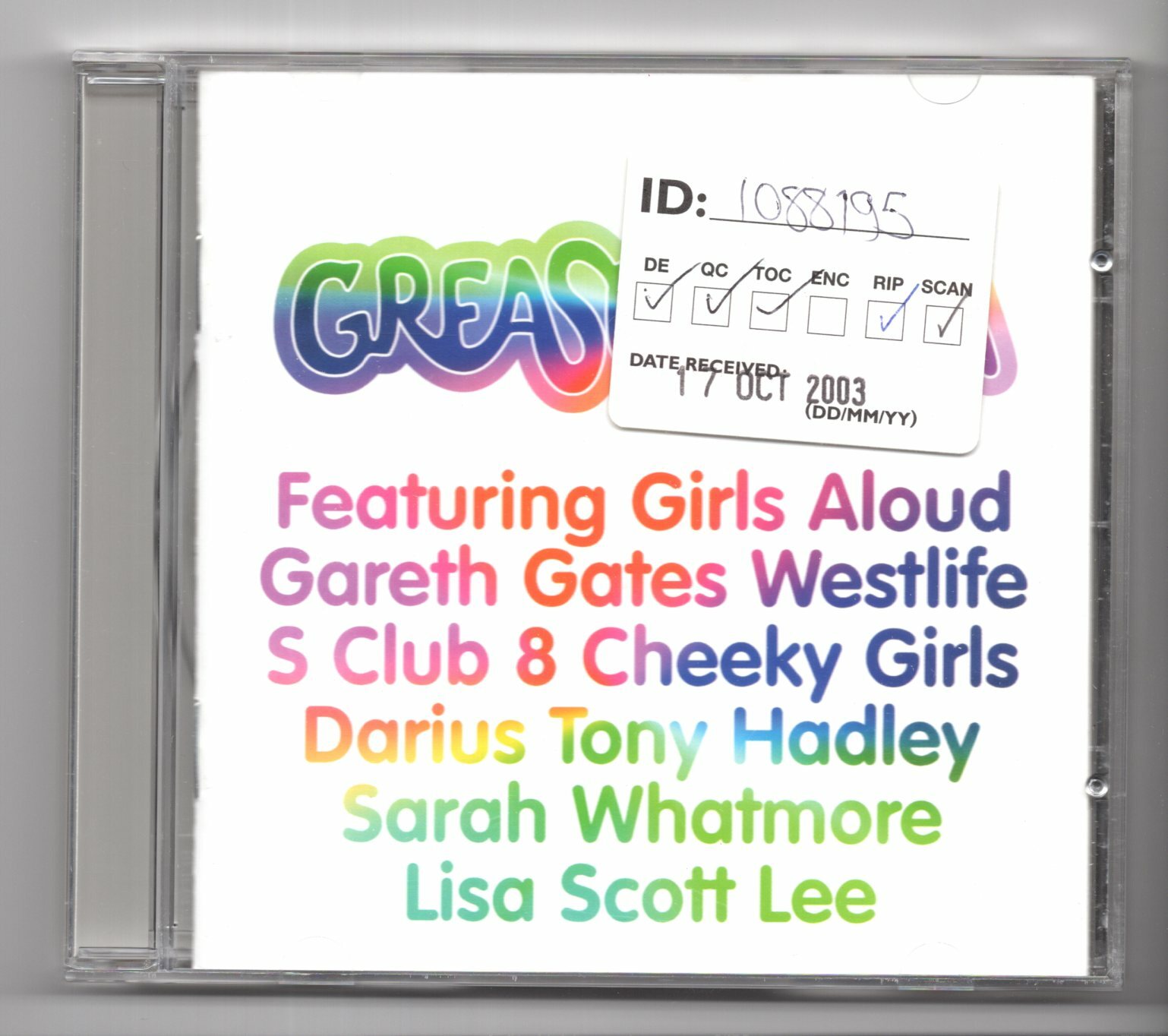 (IX620) Greasemania, 13 tracks various artists - 2003 CD