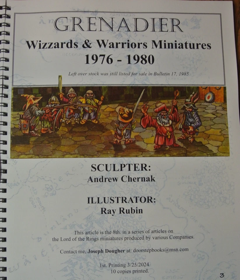 OSLOTRM #8 GRENADIER WIZZARDS & WARRIORS Illustrated book of 25mm figures 1st - Image 4 of 4