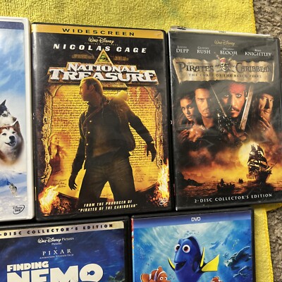 10 Disney Dvds Finding Nemo Dory Monsters Inc. University Bambi