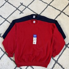 2 Vintage Jerzees Crewneck Sweatshirt Men  s Sz Xl Made USA New With Tags