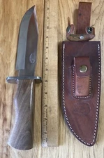 Vintage Custom Handmade Hunting knife CFK Cutlery USA Made Old Build Hardwood