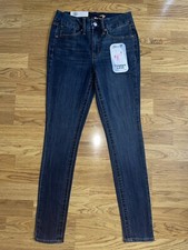 Seven7 Tummyless High Rise Skinny Jeans Women  s Size 2 Dark Wash Slim Panel NWT