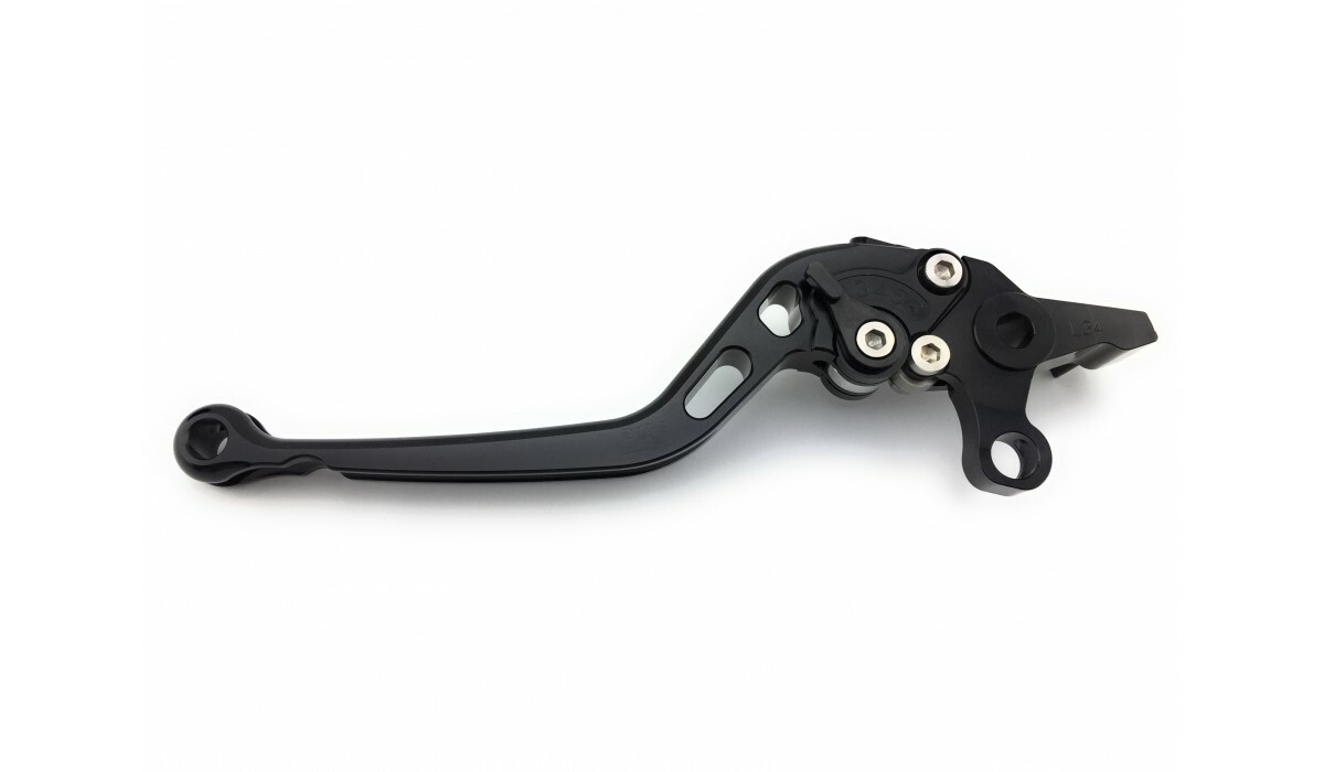 Levier embrayage frein CNC long noir pour le voyage en Triumph Tiger 800 A08 - 2