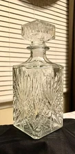 Beautiful Whiskey Decanter Liquor Glass Scotch Drinking 34Oz 1000ML NEW