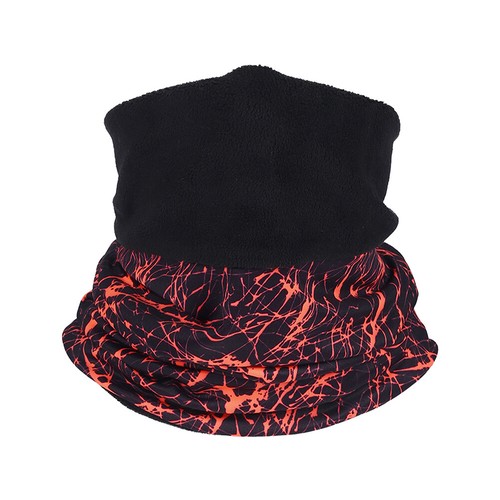 Winter Neck Warmer Gaiter Fleece Windproof Ski Snow Half Face Mask Printed Scarf - Picture 25 of 43