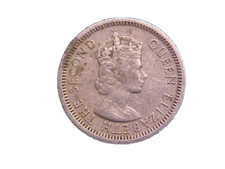 1955 British Caribbean Territories 10 Cents Elizabeth II KM#5-Nice Circ-c1040xux