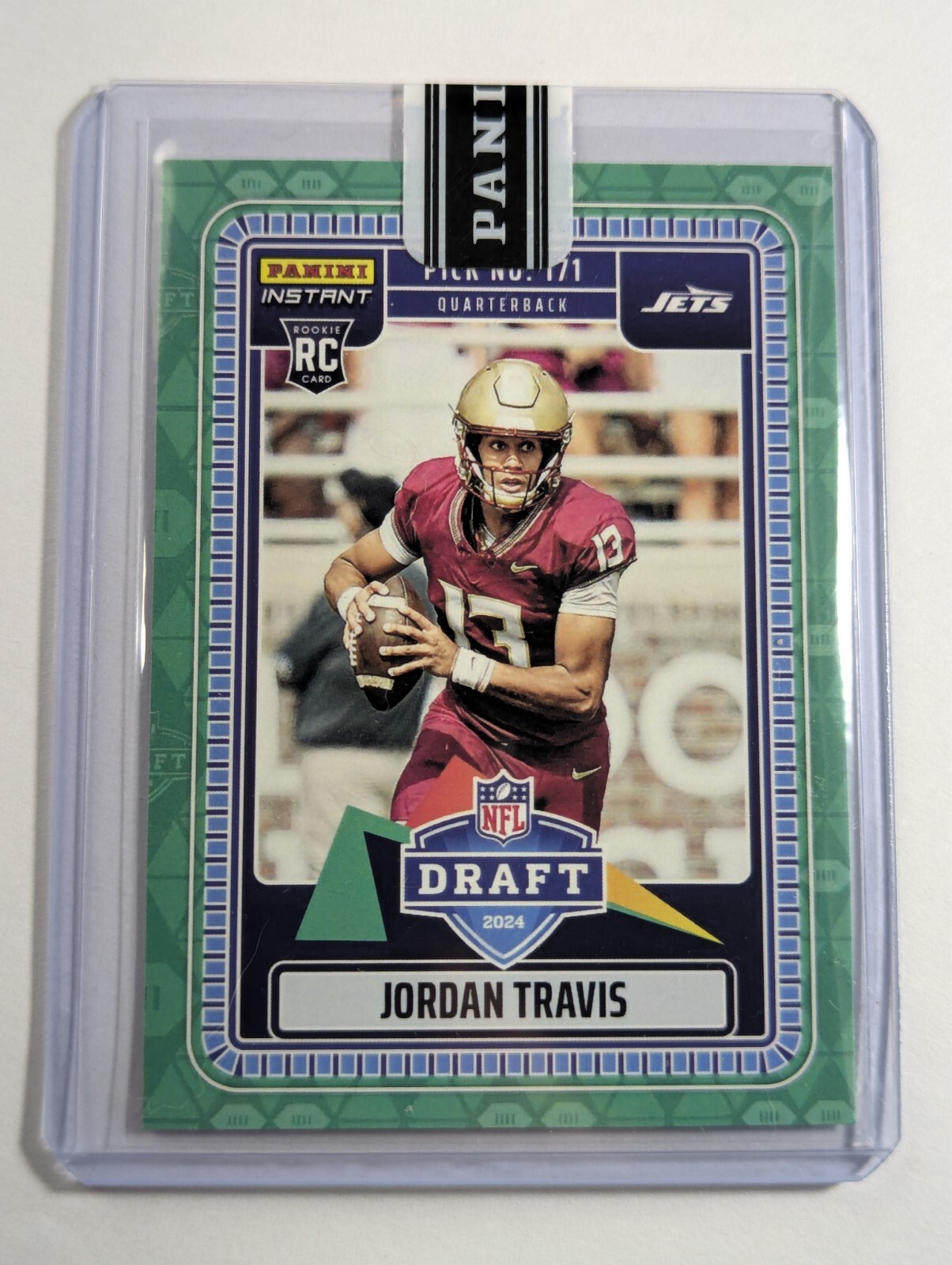 Jordan Travis Panini Instant NFL Draft Night #25 Base
