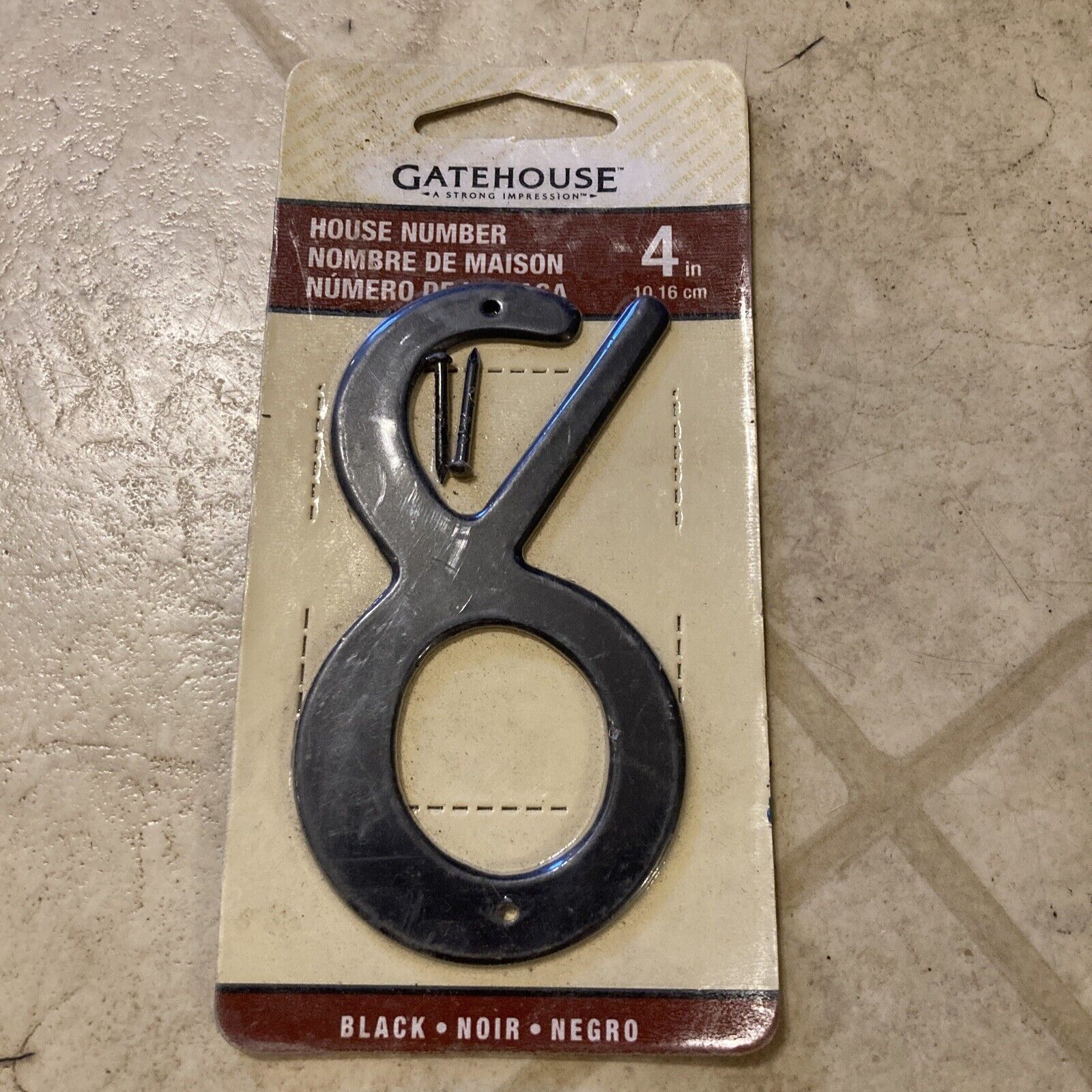 House Numbers 4in  Black by Gate House #8 BRAND NEW FREE SHIPPIN