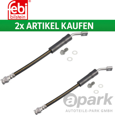 2x FEBI Bremsschlauch für VW GOLF 7 8 PASSAT B8 TIGUAN TOURAN hinten 5WA611775