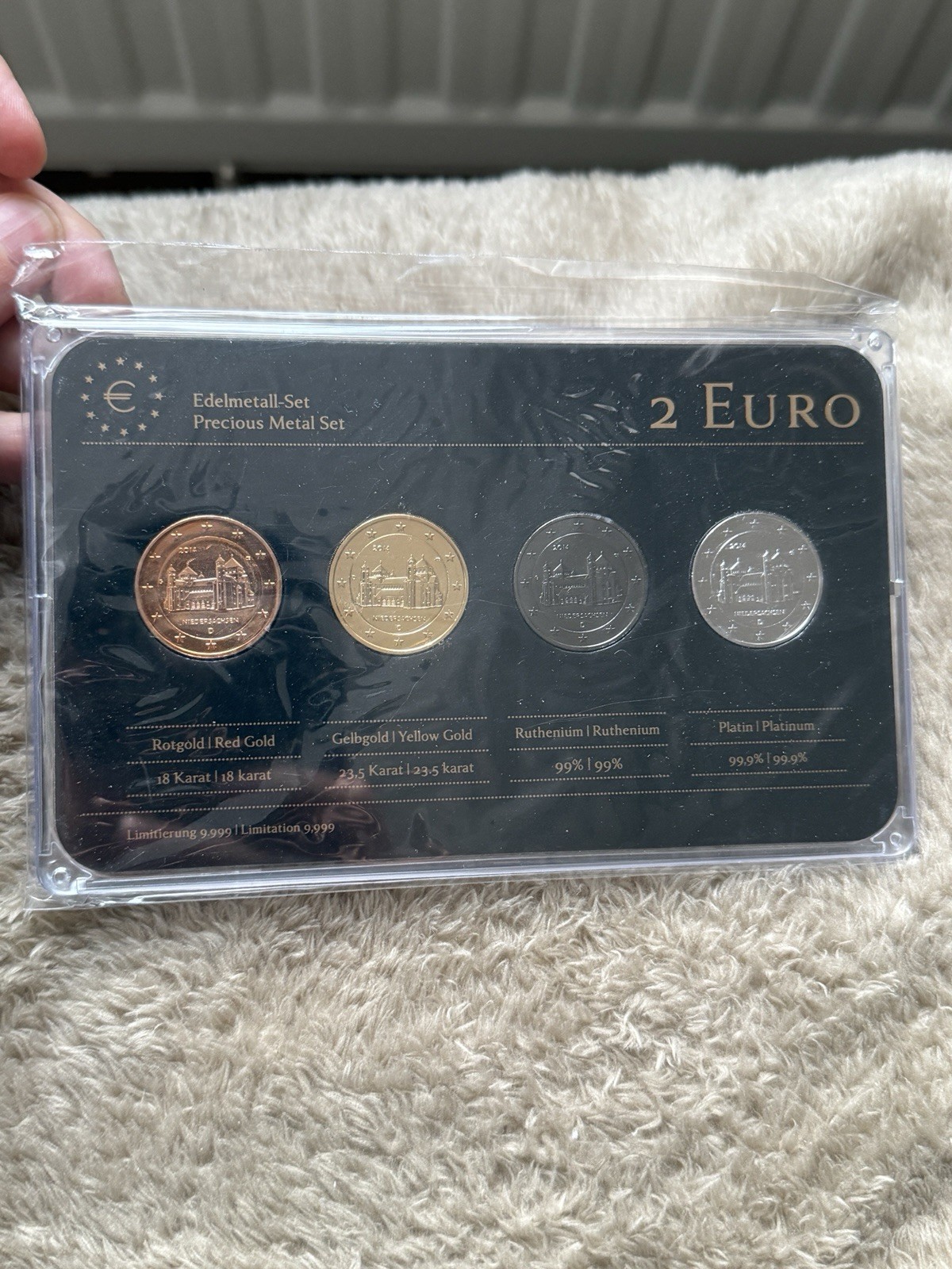4 x 2 Euro 2014 BRD Hildesheim St. Michael Kirche - Edelmetallset Precious Metal