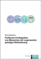 Politische Partizipation Von Menschen Mit Sogenannter Geistiger Behinderung Buch