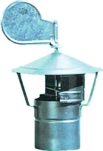 CAPPELLO LAMIERA ZINCATA GIREVOLI DIA. 12 CM