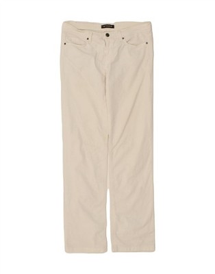 GF FERRE Damen Straight Freizeit Hose IT 44 Medium W30 L30 Weiß AP10