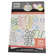 Happy Planner Classic Colorful Shapes Sticker Book 384 Pcs MAMBI PPSV-170-3048