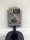 2021p SILVER EAGLE, LEGENDS OF LIFE TOM GLAVINE MS70 FDOI TYPE 1.   1 OF 50