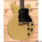 Electric guitar solid body mahogany wood Chrom pars tv yellow can see wood grain
