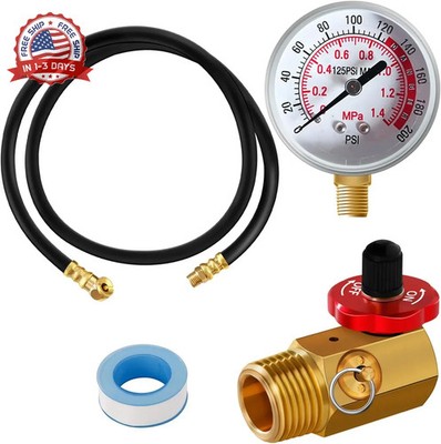 Air Tank Repair Kit, SUNROAD this kit Including Safety Valve, 0-200 PSI Pressure
