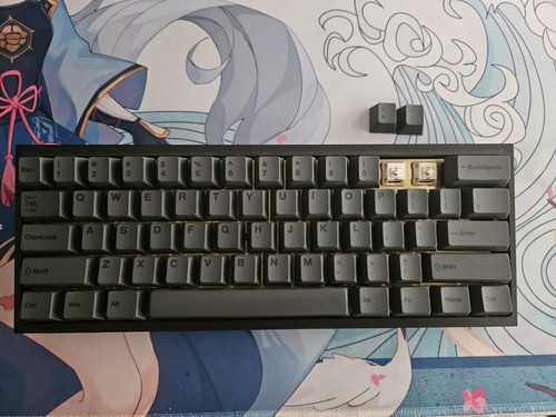 Custom Fully Built Black Tofu 60 (Nk_cream switches) (Hand Lubed) - Photo 2/2