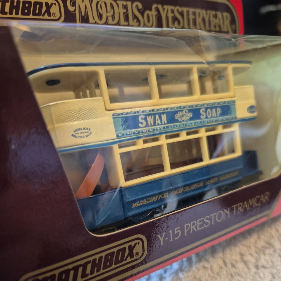 New - Matchbox Models Of Yesteryear - Y15 - Preston Tramcar Swan Soap - Image 2 of 4