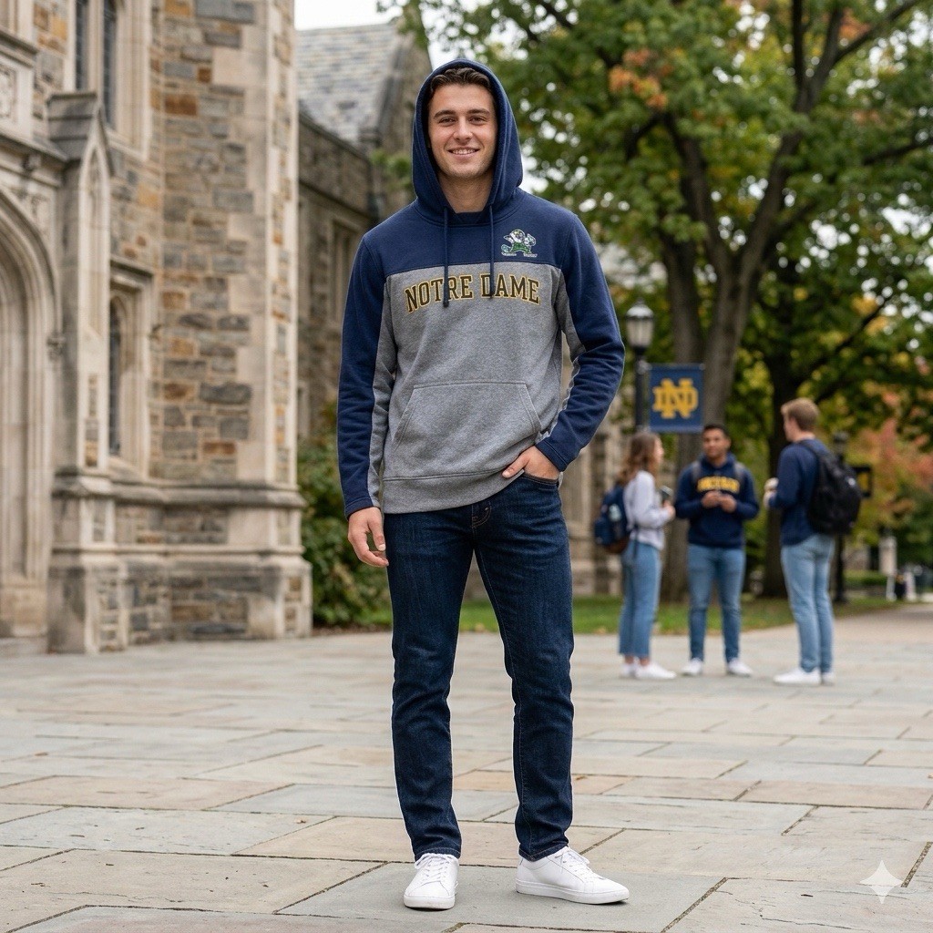 Notre Dame Mens Fighting Irish Hoodie XL Excellent Condition