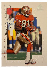TERRELL OWENS 49ERS WR SP AUTHENTIC UPPER DECK 2000 NFL FOOTBALL CARD #76