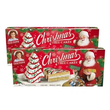 Limited Edition Little Debbie Christmas Tree Cakes Vanilla Pack Of 2