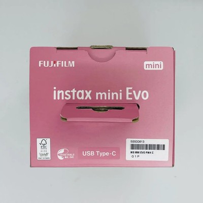 NEW  RARE  Fujifilm INSTAX MINI EVO PINK C instax Japan only New Free Shipping