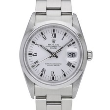 Rolex Oyster Perpetual Date 15200 with 34mm Oystersteel case and White dial. ...