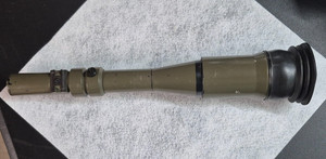 Vintage Anti-aircraft Military Spotting Scope with mounts.