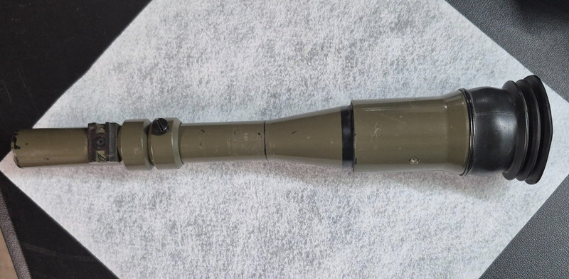 Vintage Anti-aircraft Military Spotting Scope with mounts.
