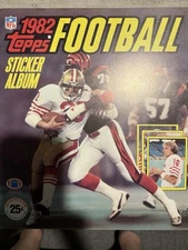 VINTAGE 1982 TOPPS FOOTBALL STICKER ALBUM NO STICKERS 