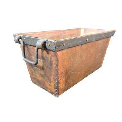 Handmade Copper And Wrought Iron Planter