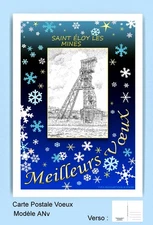 CP ANv 63098 CARTE POSTALE VOEUX BLEU 63 SAINT ELOY LES MINES