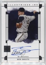2024 Panini Impeccable Illustrious Ink 21/49 Ben Sheets #II-BS Auto 0x82