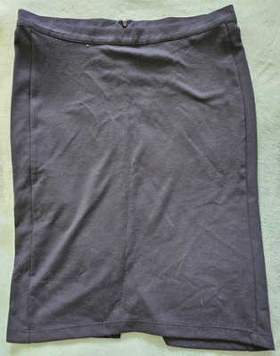 Rock, dunkelblau, Sommer, figurbetont, Schlitz, Midi, Fa. Soyaconcept, Gr. M/38