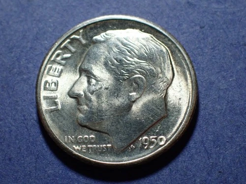 1950-S Roosevelt Dime  Near Ch. BU