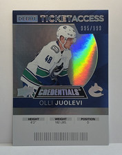 2021-22 Upper Deck Credentials - Olli Juolevi #115 /999 Debut Ticket Access (RC)