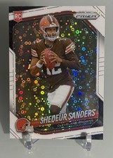 2025 Panini Prizm - Rookies Shedeur Sanders #302 White Disco Prizm (RC)