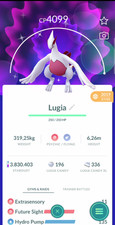 Shiny Lugia Level 50 - 3 Moves - Guaranteed Lucky Trade - Pokemon Trade Go