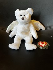 BNWOT Retired Ty Halo Angel Bear Beanie Baby Tags Loose NEW Immaculate.