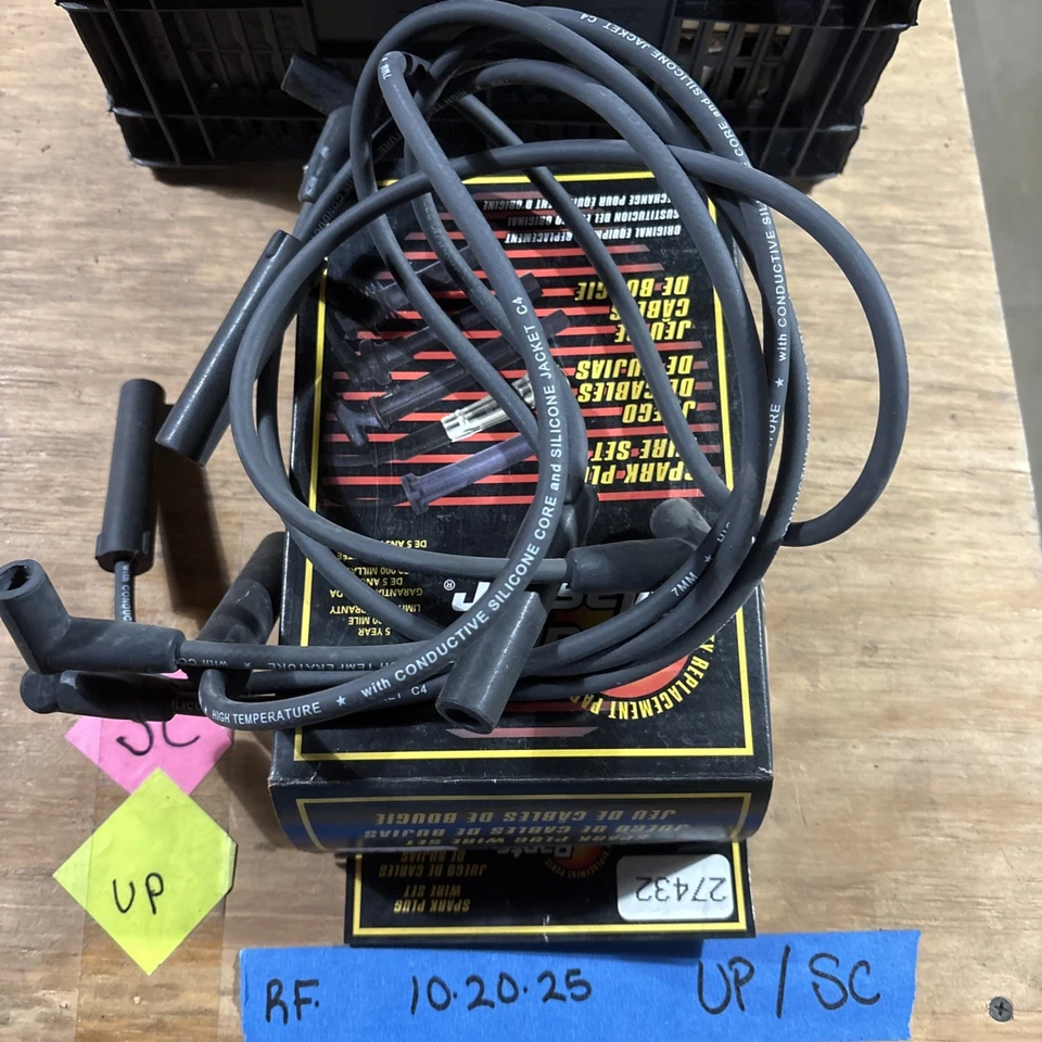 Juego de cables de bujía maestra de piezas 27432 para motores Ford Lincoln Mercury V8 Foto 2 de 4