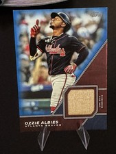 2026 Topps Ozzie Albies Major League Material Relic Card Blue MLM-OA 26/150