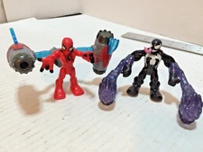Playskool Imaginext Marvel Super Hero Adventures Power Up Venom & Spider-Man