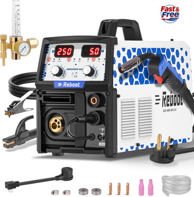 Reboot 180A 5-in-1 MIG/TIG/Stick 120/240V RBM2500D MAX+CO2 Reg,Alu Ready