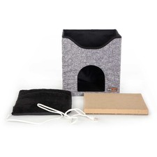 K H Pet Products Thermo-Kitty Playhouse  Heated Cat Bed  Scratcher