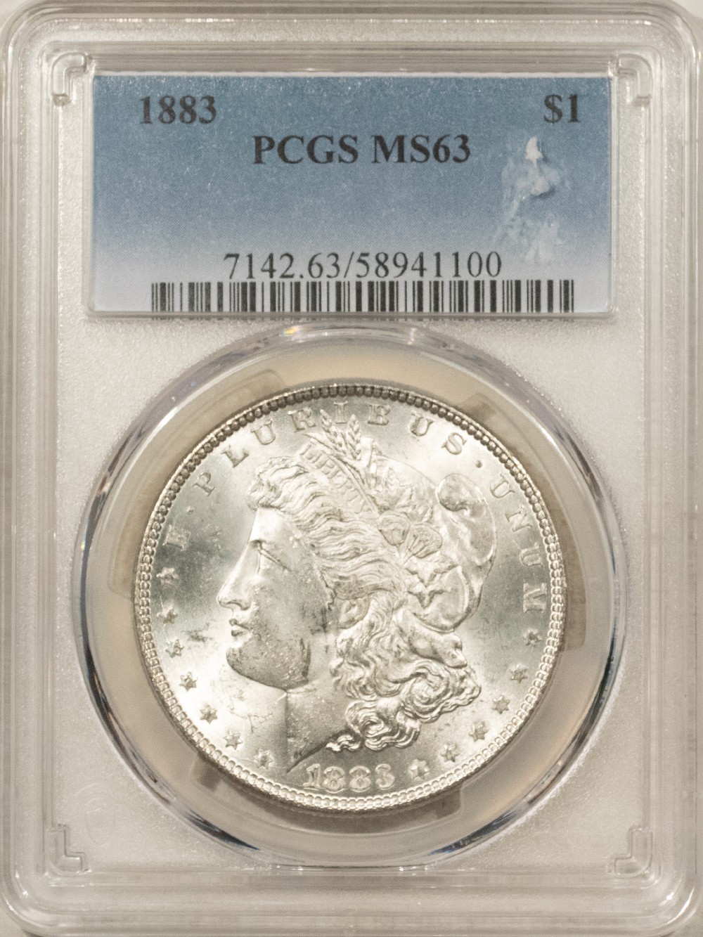 1883 $1 MORGAN DOLLAR - PCGS MS-63 BLAST WHITE & CHOICE!