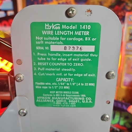 Medidor de tubos de cable Hykon Olympic modelo 1410 solo usado unas pocas veces - Imagen 2 de 6