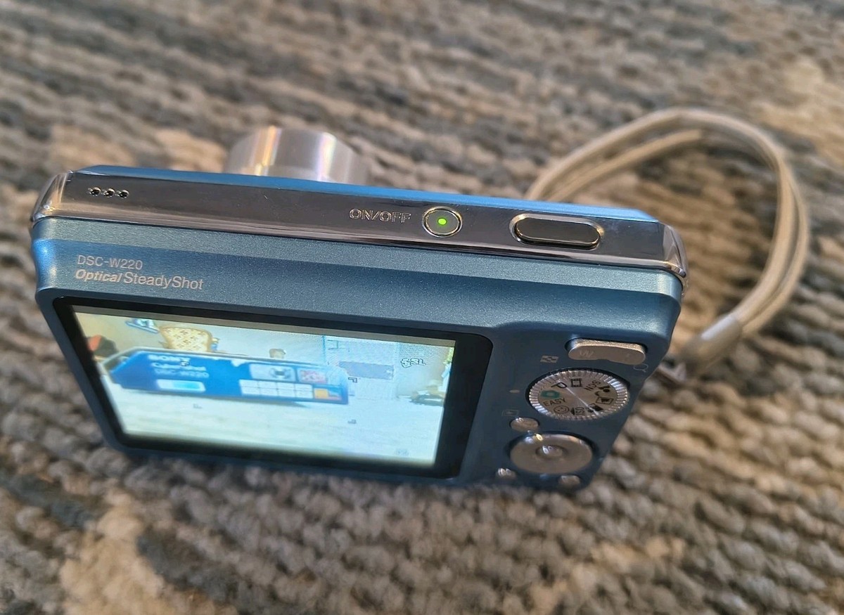 Sony Cyber-Shot DSC-W220 Blue 12.1 Megapixel Zoom Digital Camera