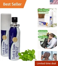 Essential Oils Breath Spray - Antimicrobial, Alcohol-Free Mint Freshener, 0.7 oz