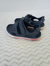 Crocs Sandals Toddler Size C8 Adjustable Blue Red White Unisex Boy Girl